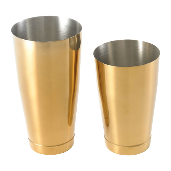 Barfly by Mercer M37009GD Professional Stainless Steel Cocktail Shaker Set - 28 oz & 18 oz Mirror Finish Bar Tools - Perfect for Mixing Martinis, Margaritas & Craft Cocktails at Home or Bar