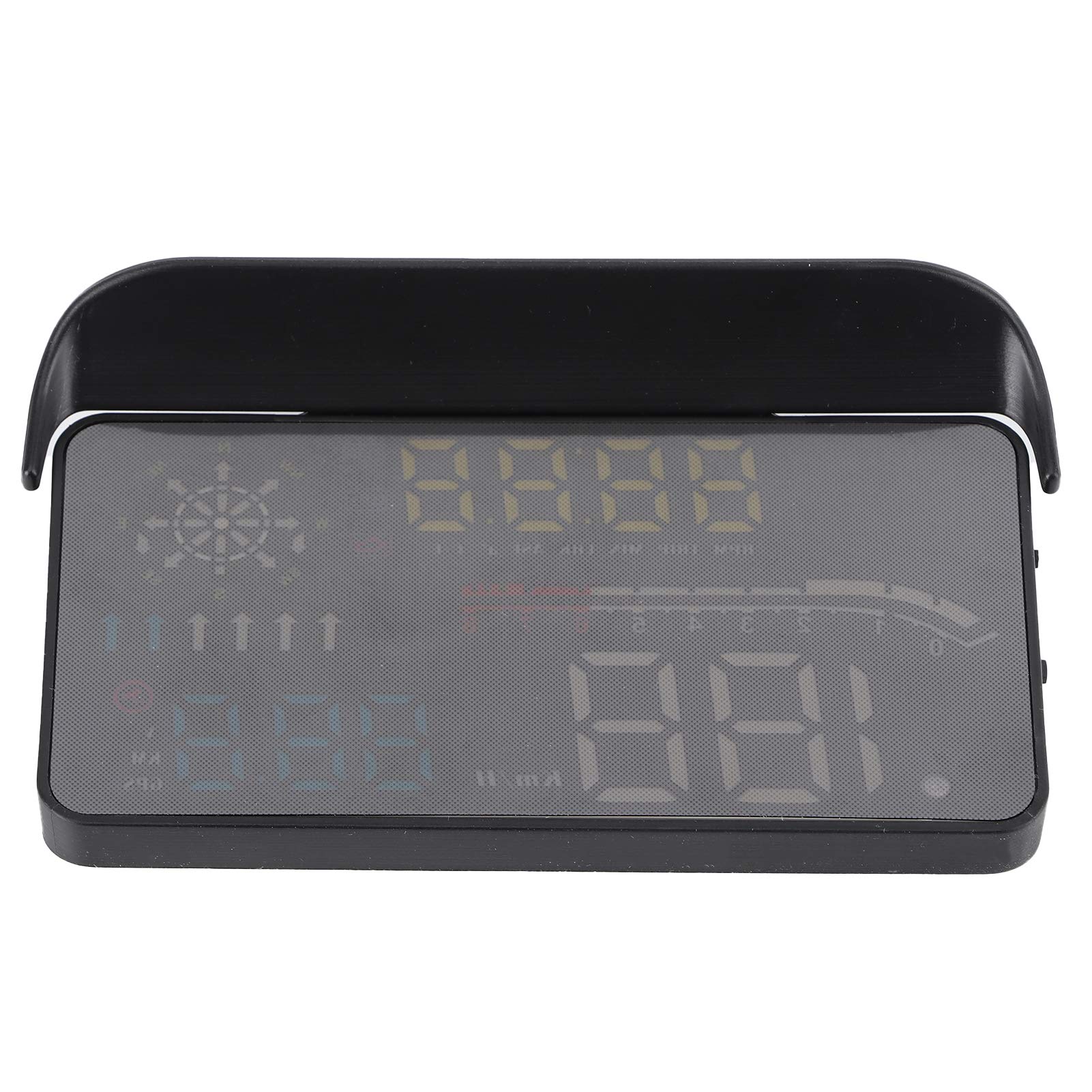 AUHX Universal Car HUD Display with Warning Icons & GPS Mode - Heads-Up Dashboard Projector for Safe Driving | Perfect for Night Driving, Long Road Trips & Navigation Assistance