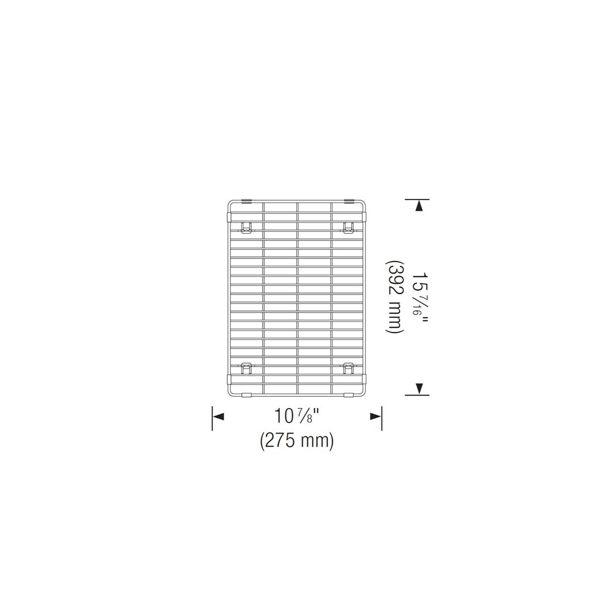 Blanco 231608 Multi-Level Sink Grid - Premium Stainless Steel Sink Protector for Kitchen Sinks | Durable & Scratch-Resistant | Perfect for Washing Dishes, Pots & Pans