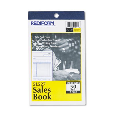 RED5L527 Sales Book - Professional Accounting Ledger for Small Business & Retail Stores | Perfect for Inventory Tracking, Receipts & Financial Records