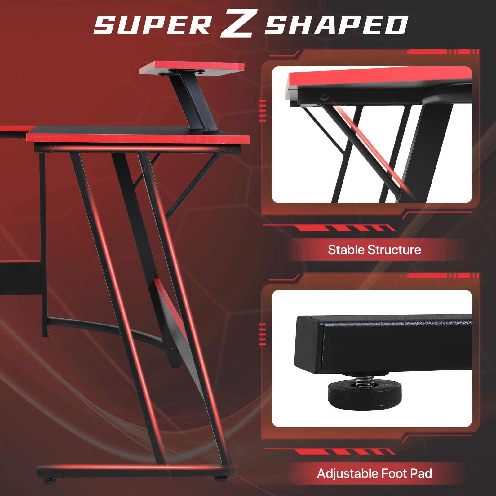L-Shaped Gaming Desk 50.4