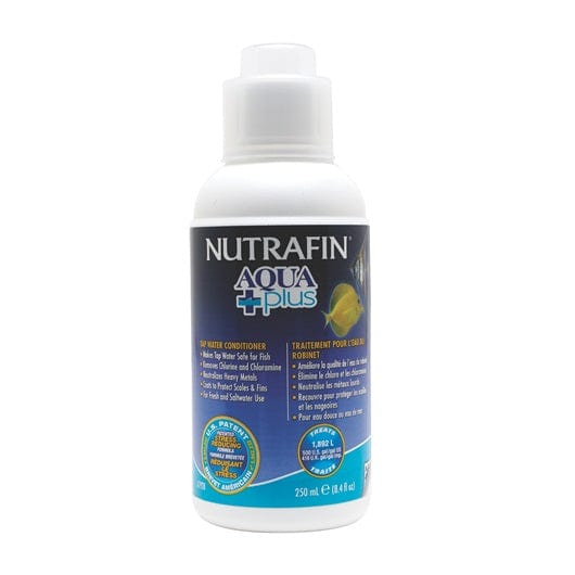 Nutrafin Aqua Plus Tap Water Conditioner for Aquariums - Removes Chlorine & Heavy Metals | Safe for Fish & Plants | Perfect for Freshwater & Saltwater Tanks