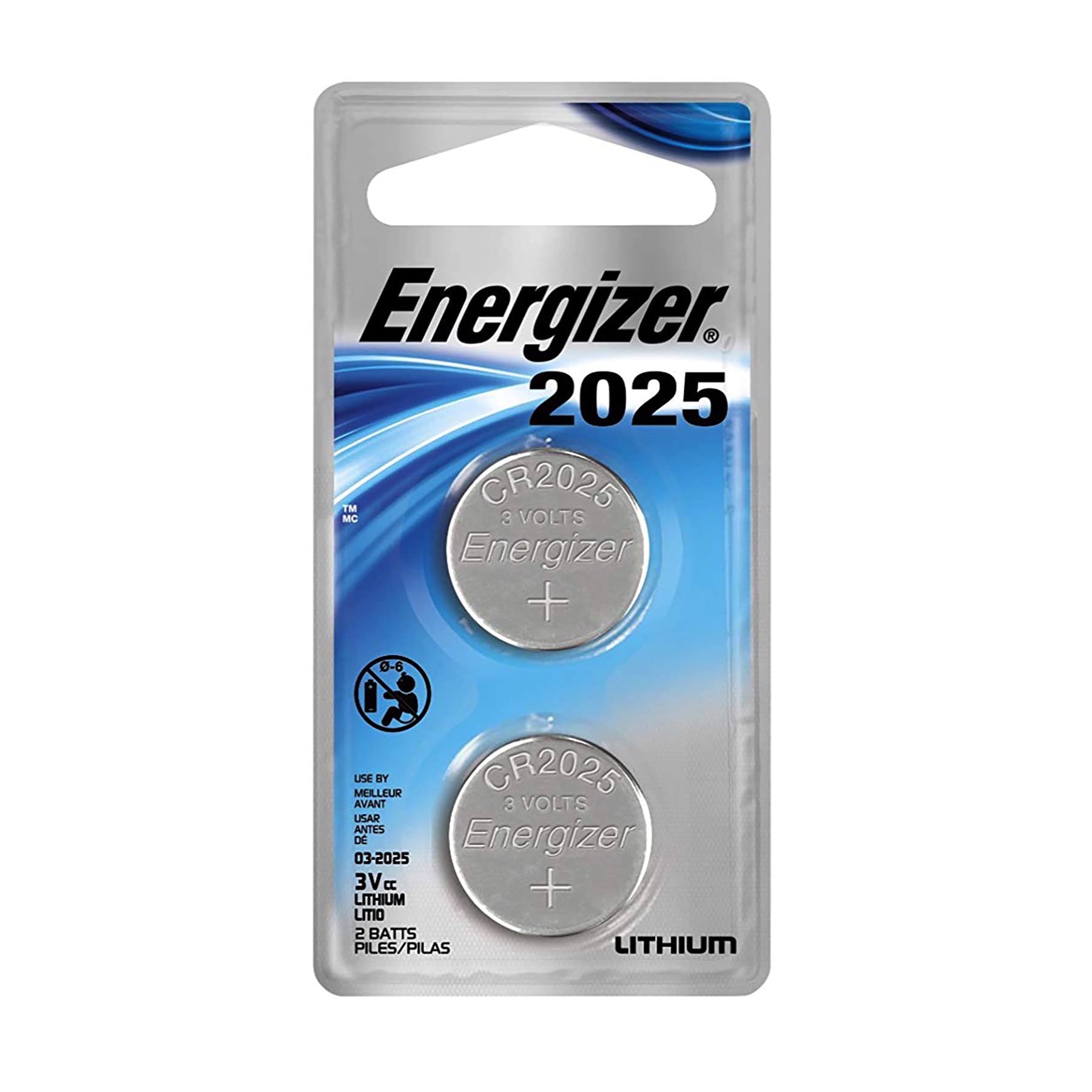 CR2025 Lithium Batteries 3V - 2 Pack - Long Lasting Power for Watches, Calculators, Key Fobs & Medical Devices - Compatible with DL2025/LF1/3V Batteries