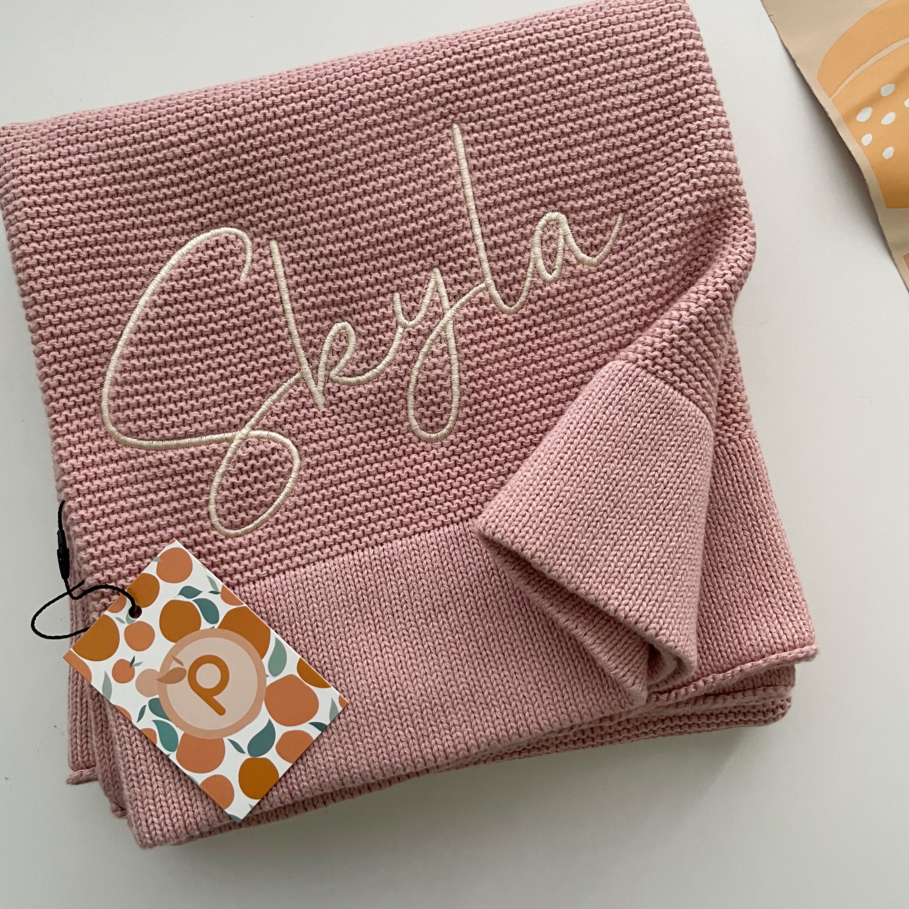 Custom Personalized Fleece Blanket - Soft Dusty Rose Throw Blanket for Bed, Couch & Gift Giving - Cozy Home Decor & Wedding Present