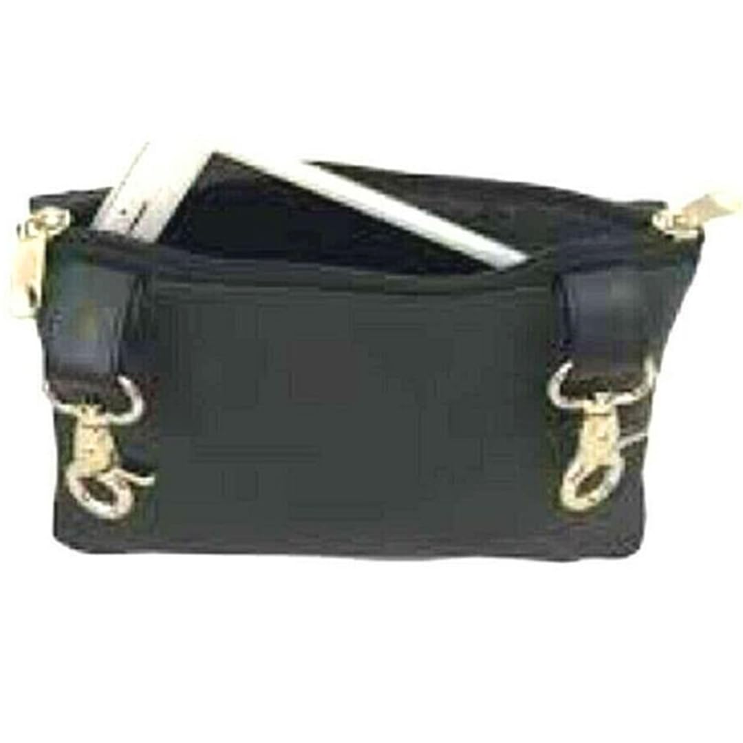 Stylish Leather Hip Purse for Women - Clip-On Waist Pack, Biker Fanny Pack & Motorcycle Leg Bag - Durable Belt Pouch with Crossbody Strap (Perfect for Cycling, Travel & Outdoor Adventures)