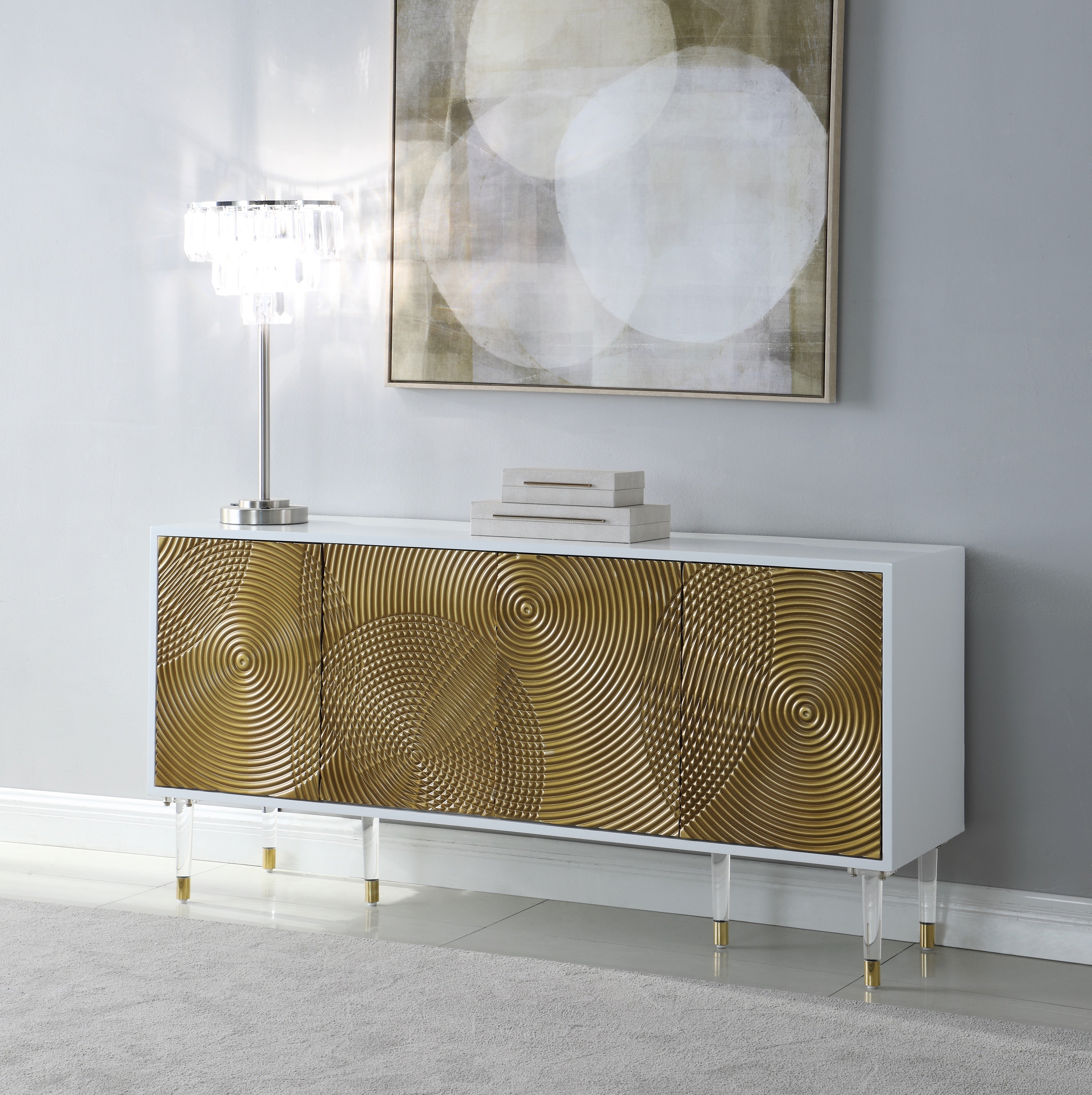 Bellissimo Modern Sideboard Buffet Cabinet - Stylish Storage for Dining Room, Living Room & Entryway | Perfect for Home Decor & Organization