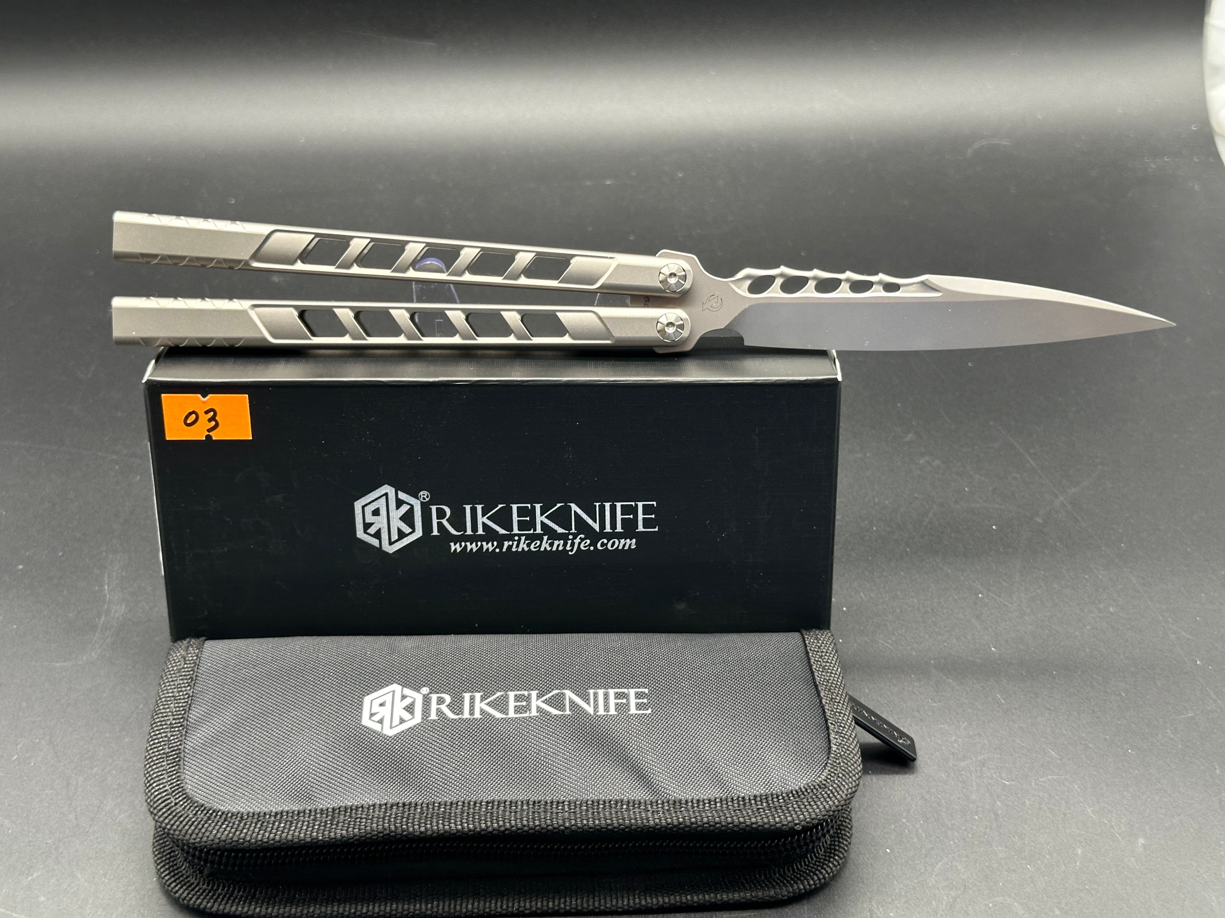Rike Alien TB05 Limited Edition Butterfly Balisong Knife - Only 20 Made - Perfect for Collectors, EDC & Flipping Tricks