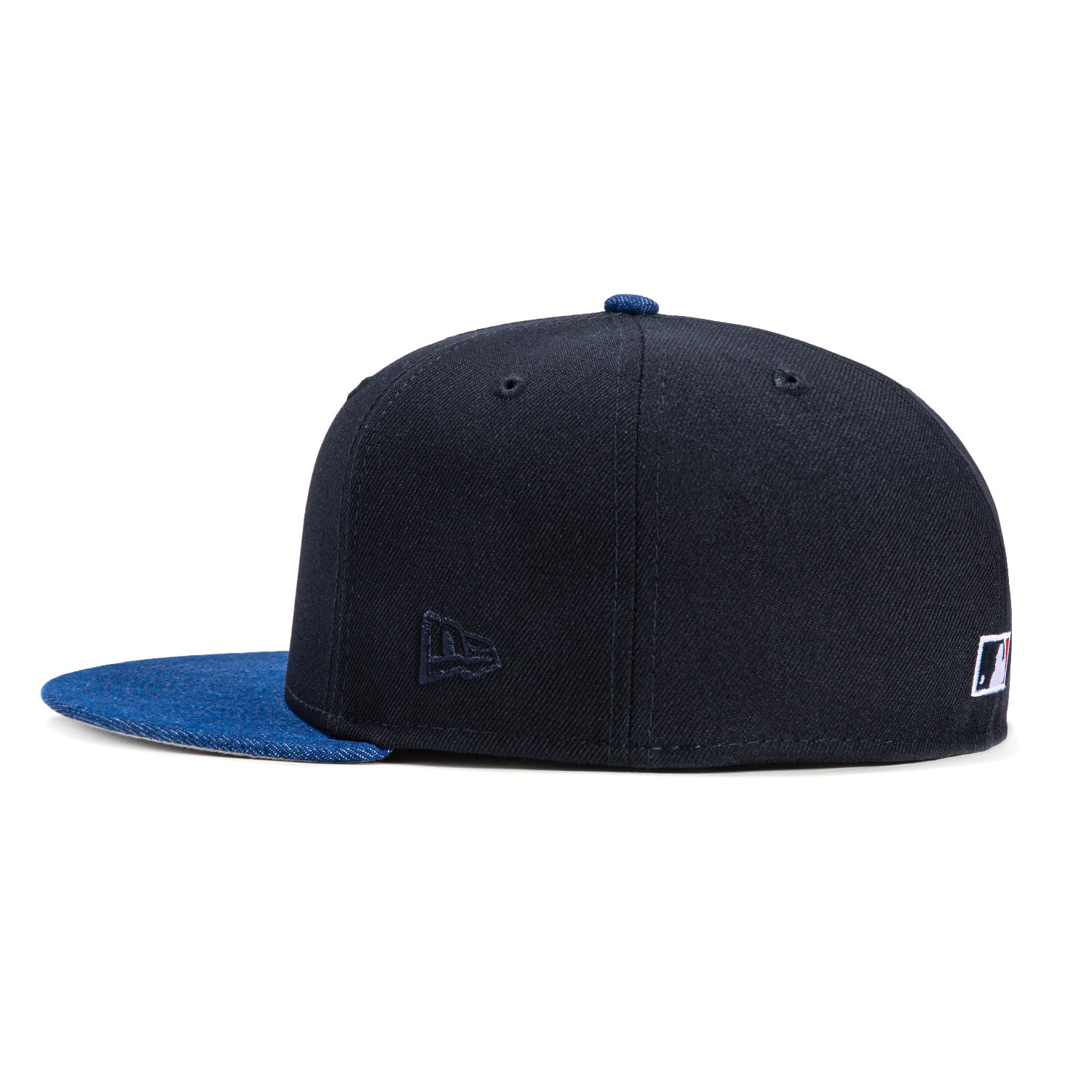 New Era 59Fifty Denim Pack Los Angeles Dodgers 50th Anniversary Stadium Patch Baseball Cap - Navy & Royal Blue - Official MLB Licensed Hat for Fans & Collectors - Perfect for Games, Tailgating & Streetwear Fashion