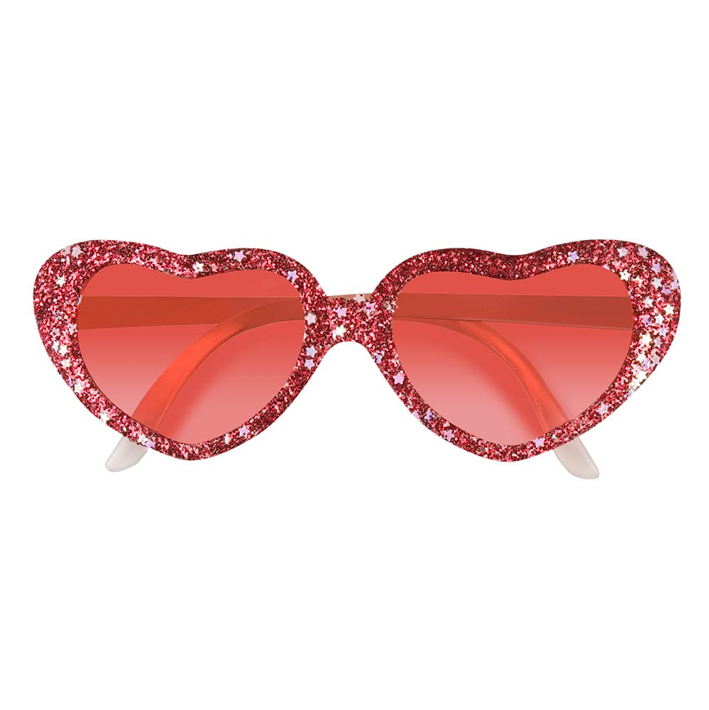 Funny Love Heart Shaped Party Glasses - Perfect for Valentine's Day, Bachelorette Parties & Themed Events