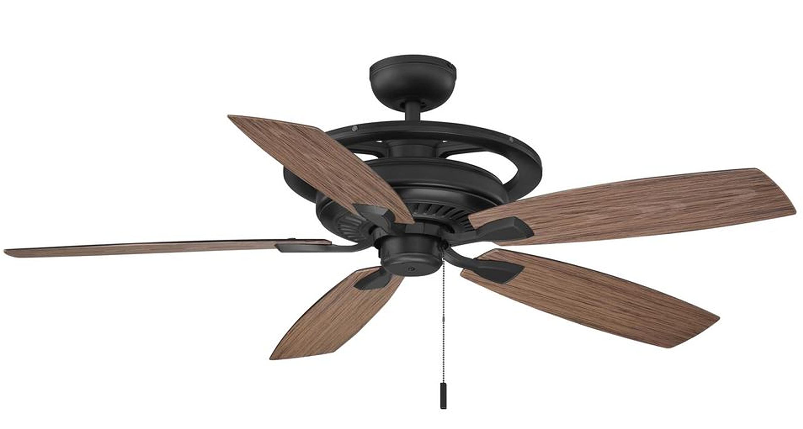 Hampton Bay 52 Inch Outdoor Ceiling Fan with Misting System - Natural Iron Finish - Ideal for Patio, Deck, and Backyard Cooling (Model 1005131413)