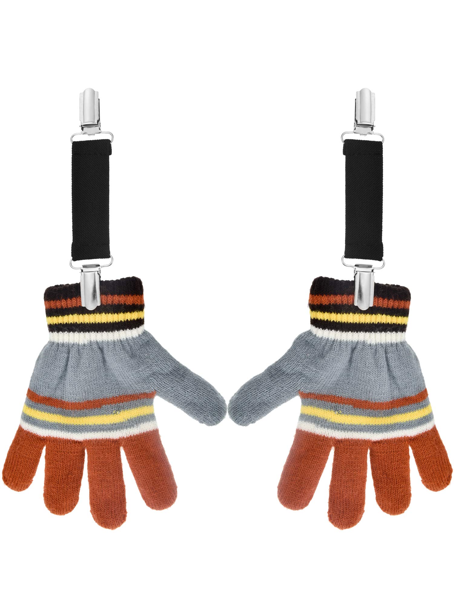 Stainless Steel Mitten Clips for Baby & Kids - 4 Pack for Gloves & Caps