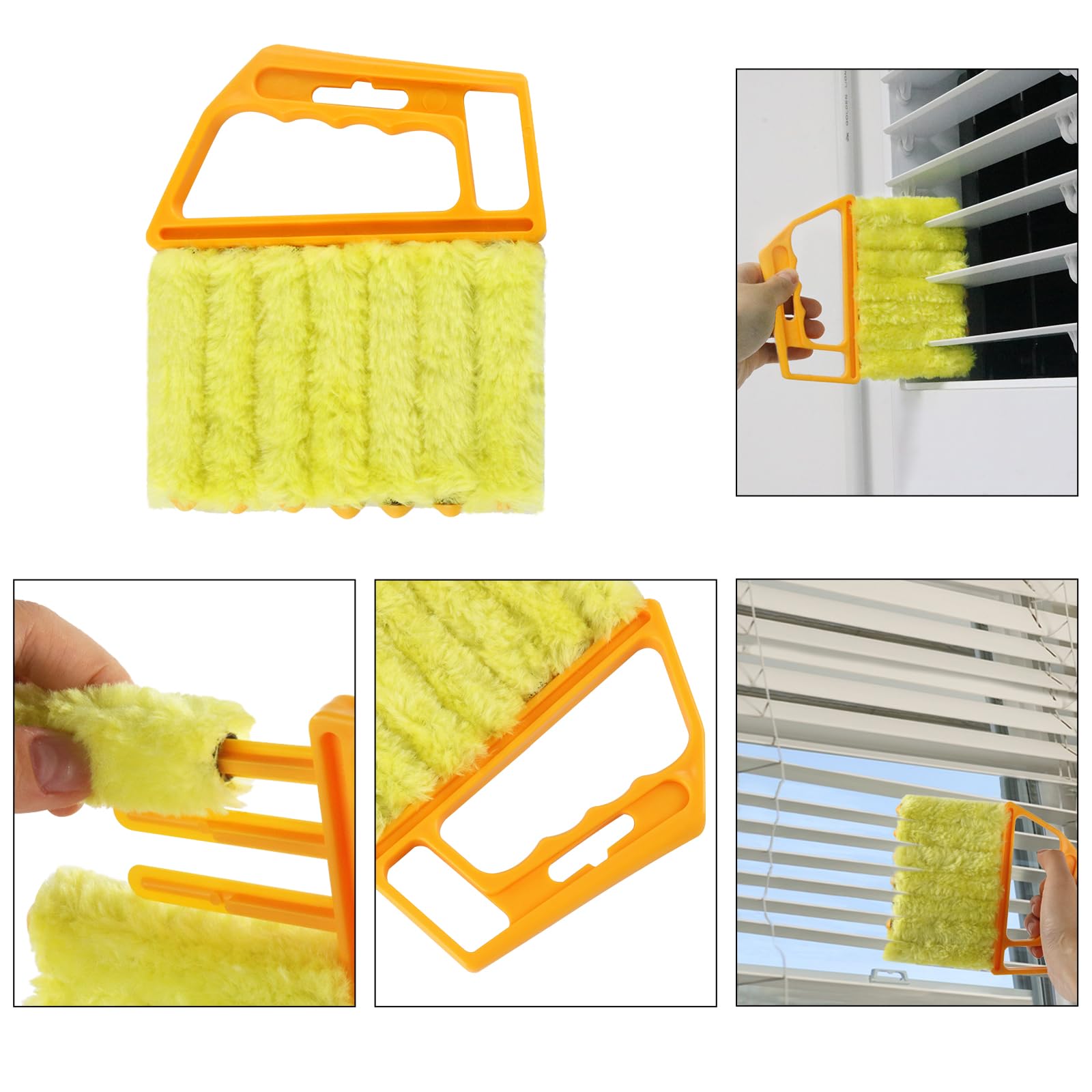 8-Piece Handheld Groove Gap Cleaning Kit - Multi-Purpose Crevice Brush for Window Tracks, Blinds, Shower Doors, Car Vents, AC Units & Keyboards | Perfect for Home, Office & Vehicle Deep Cleaning