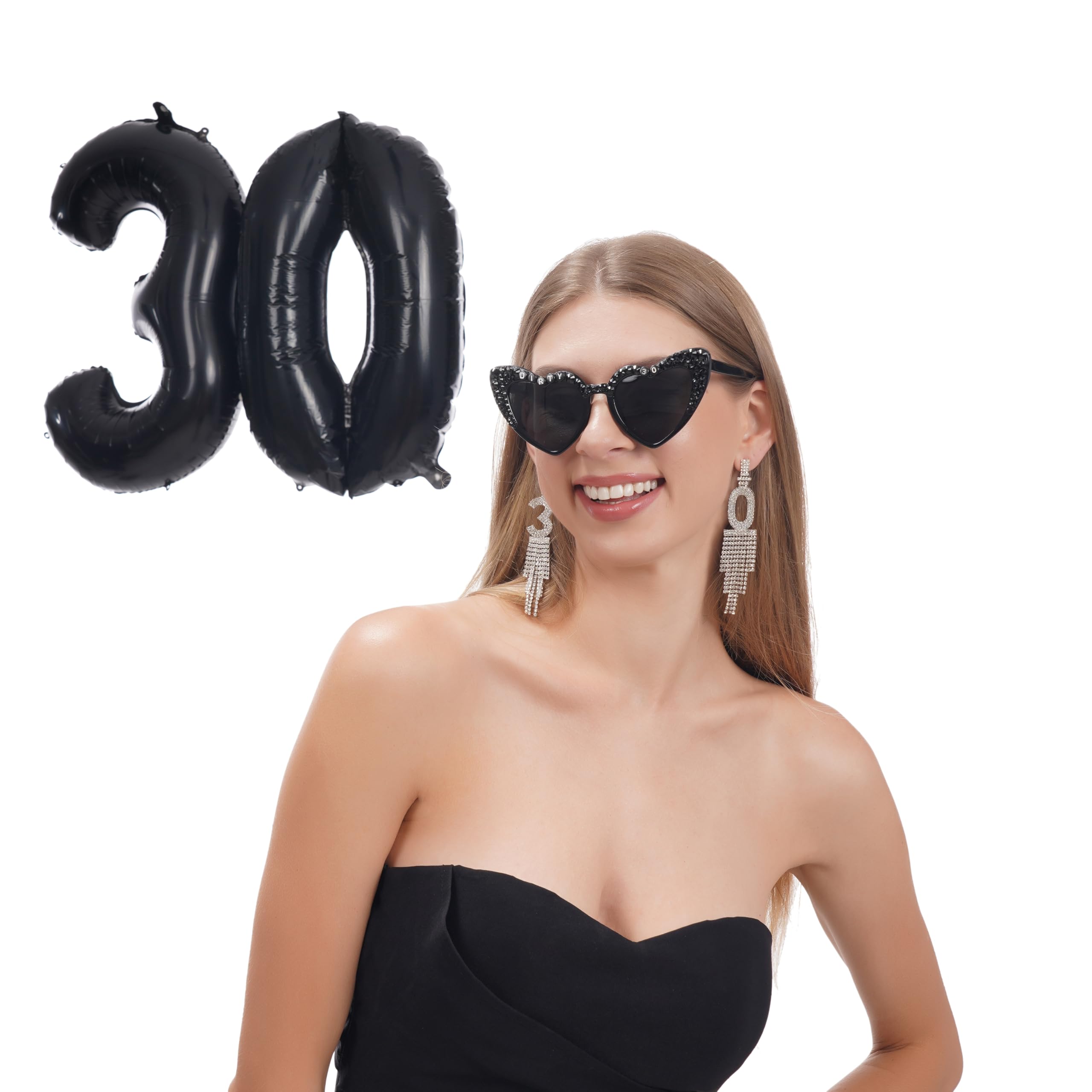 30th Birthday Earrings for Women - Elegant Long Tassel Dangle Earrings | Perfect 30 Years Old Birthday Gift Idea & Party Decorations | Great for Birthday Outfits, Celebrations & Special Occasions