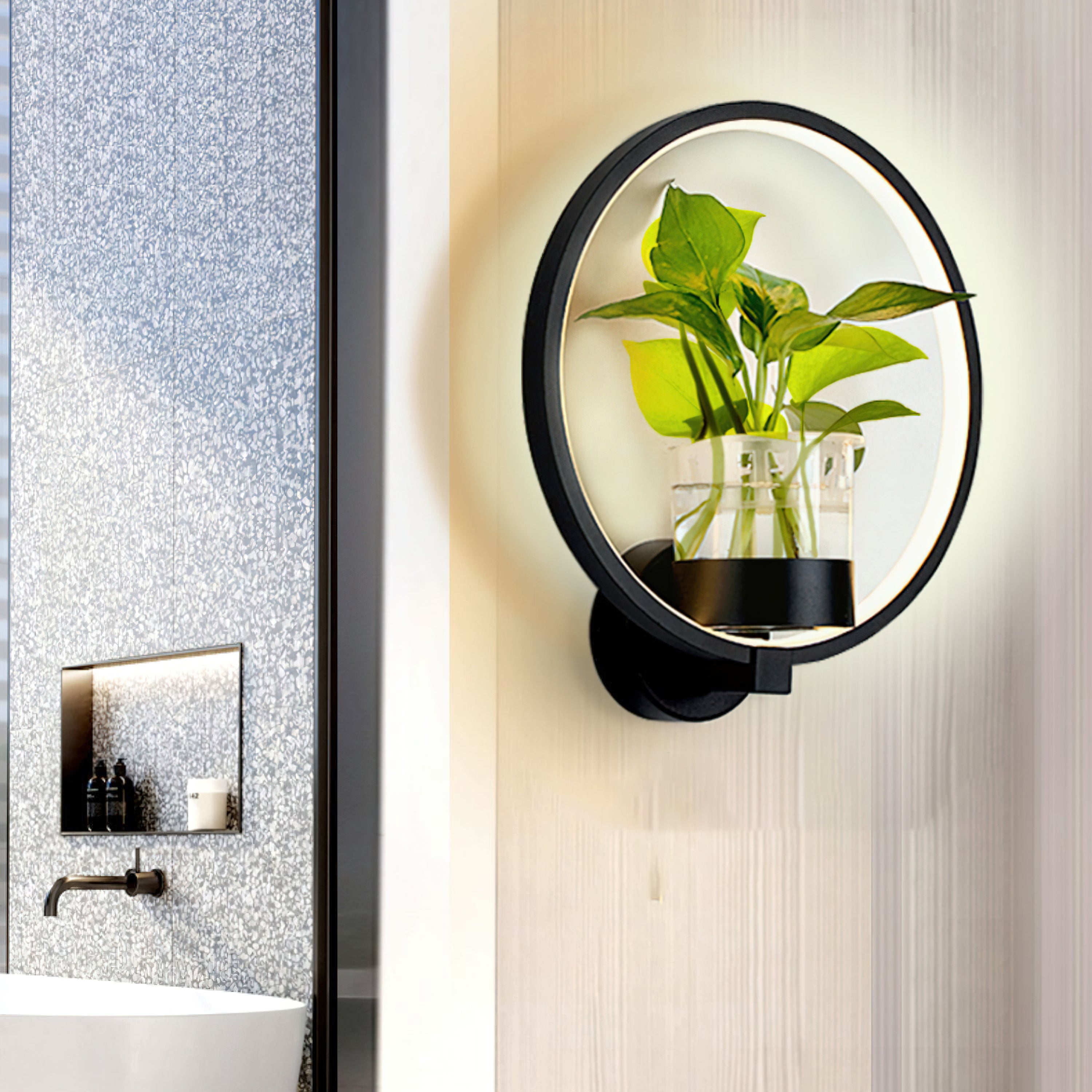 Eco-Friendly Solar Wall Light Outdoor - Waterproof LED Garden Lights for Patio, Yard, Fence - Energy Saving Landscape Lighting for Home Decor & Security