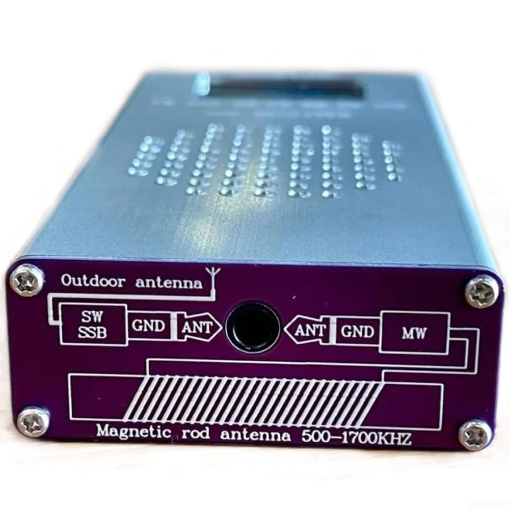 ATS100150K30MHZ 64M108MHZ Digital Radio Receiver with Clear LCD Display - Compact Portable AM/FM Shortwave Radio - Ideal for Travel, Camping, Emergency & Outdoor Adventures