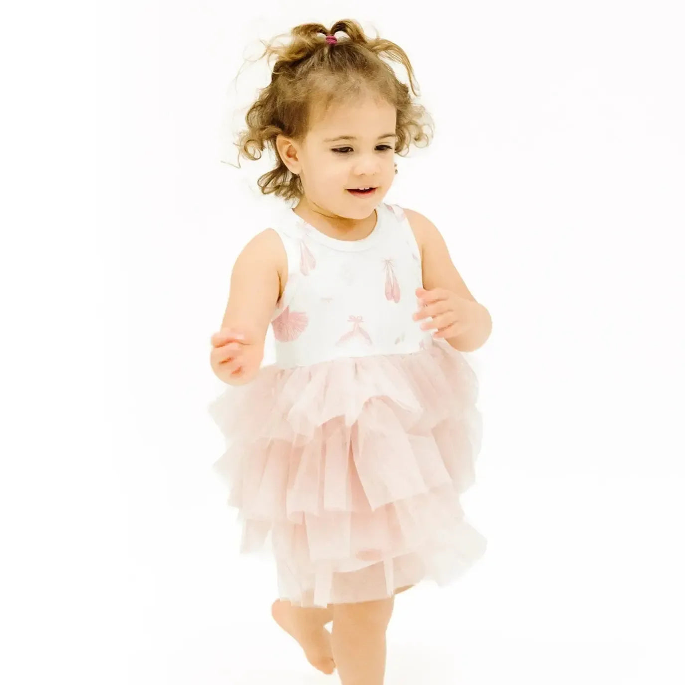 Angel Dear Layered Tulle Tank Dress for Girls - Soft Ballet Tutu Dress for Dance Recitals, Birthday Parties & Special Occasions