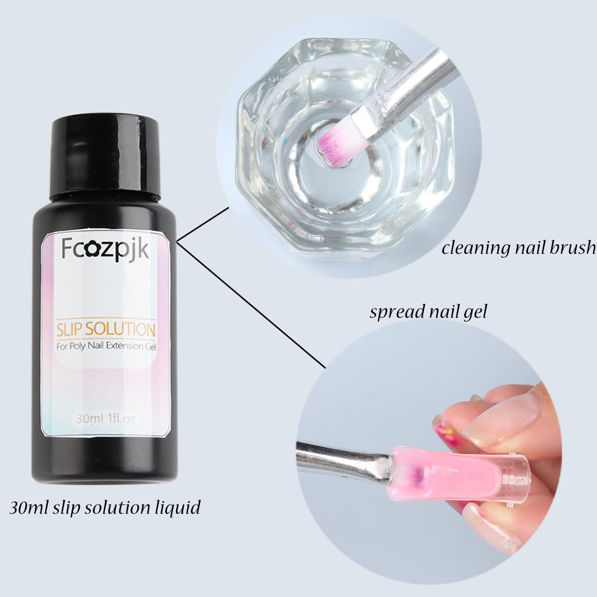 Poly Extension Gel Nail Kit - Clear White Pink Builder Gel with Slip Solution | Dual Nail Forms & Clips | Professional Poly Gel Starter Kit for Home Manicures | Perfect for DIY Nail Art & Salon-Quality Extensions