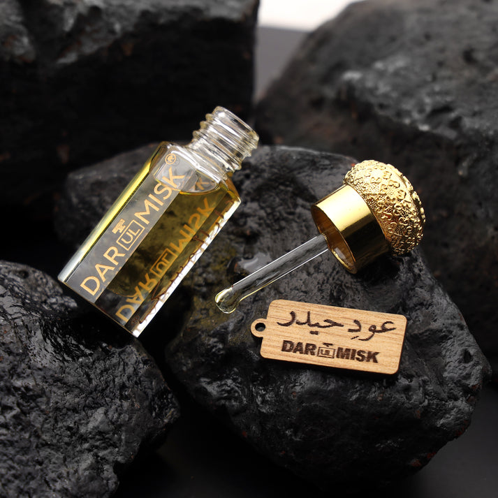 12ml Oud E Haider Premium Arabic Attar Oil - Pure Perfume Oil for Men & Women - Perfect for Special Occasions, Meditation & Spiritual Practices