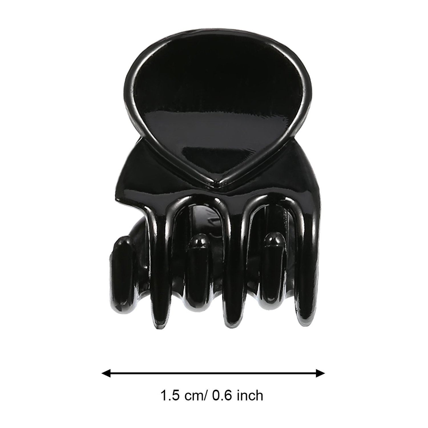 24 Pcs Mini Butterfly Hair Clips - Small Hair Claws Pins for Women, Girls & Teens - Plastic Hair Accessories for Braids, Ponytails & Updos (Black)