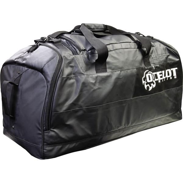 Ocelot Pro Gear Duffle Bag - Heavy Duty Travel Duffel for Camping, Gym & Motorcycle | Water-Resistant Black Duffle for Men & Women | Perfect for Weekend Getaways, Workouts & Adventure Travel