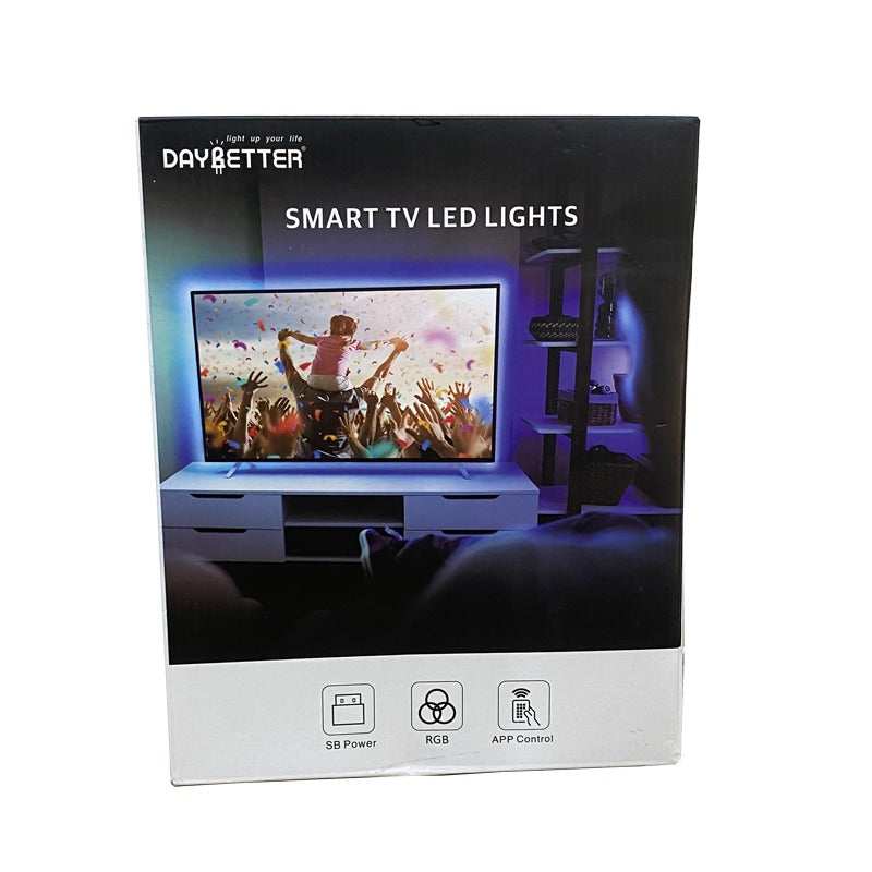 DAYBETTER 4.5M LED Strip Lights for SMART TV - RGB Color Changing Backlight for Home Theater & Gaming Setup