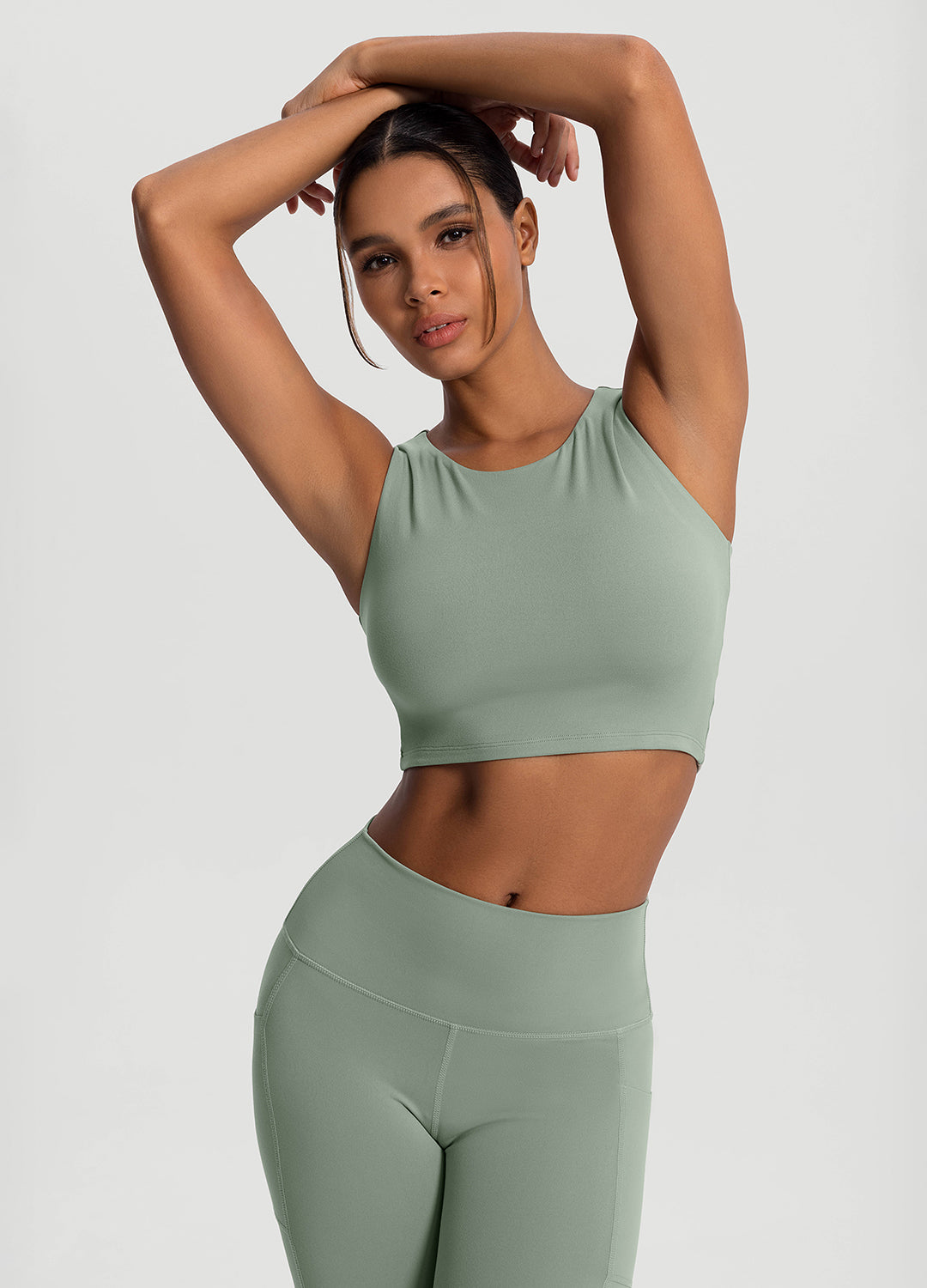 High Neck Cropped Tank Top for Women - Summer Fashion Stretch Fit Workout Yoga Tops - Perfect for Gym, Running & Casual Wear