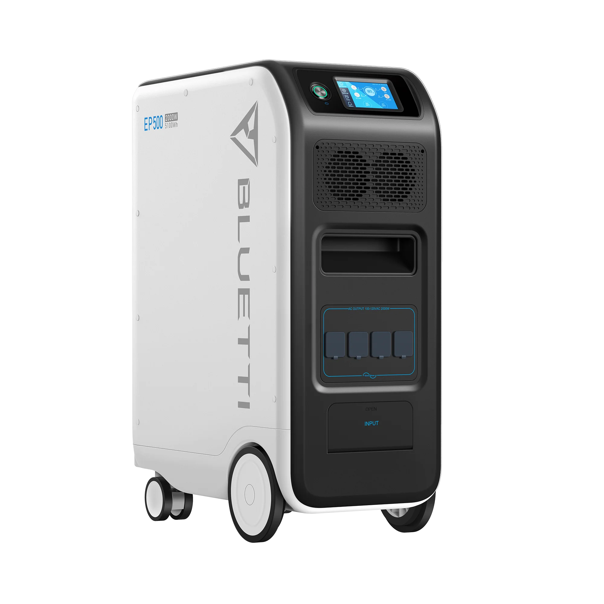 BLUETTI EP500 5120Wh 2000W Solar Power Station - Portable Solar Generator for Home Backup, Camping & Outdoor Adventures - Emergency Power Supply for Storms & Blackouts