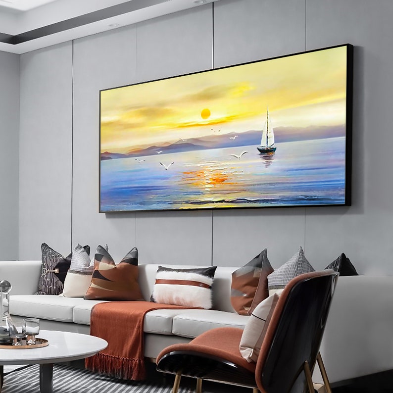 Sailing to the Sunset - Premium Nautical Decor for Coastal Homes & Beach Themed Rooms | Perfect for Living Room Wall Art, Bedroom Decor, and Beach House Accents