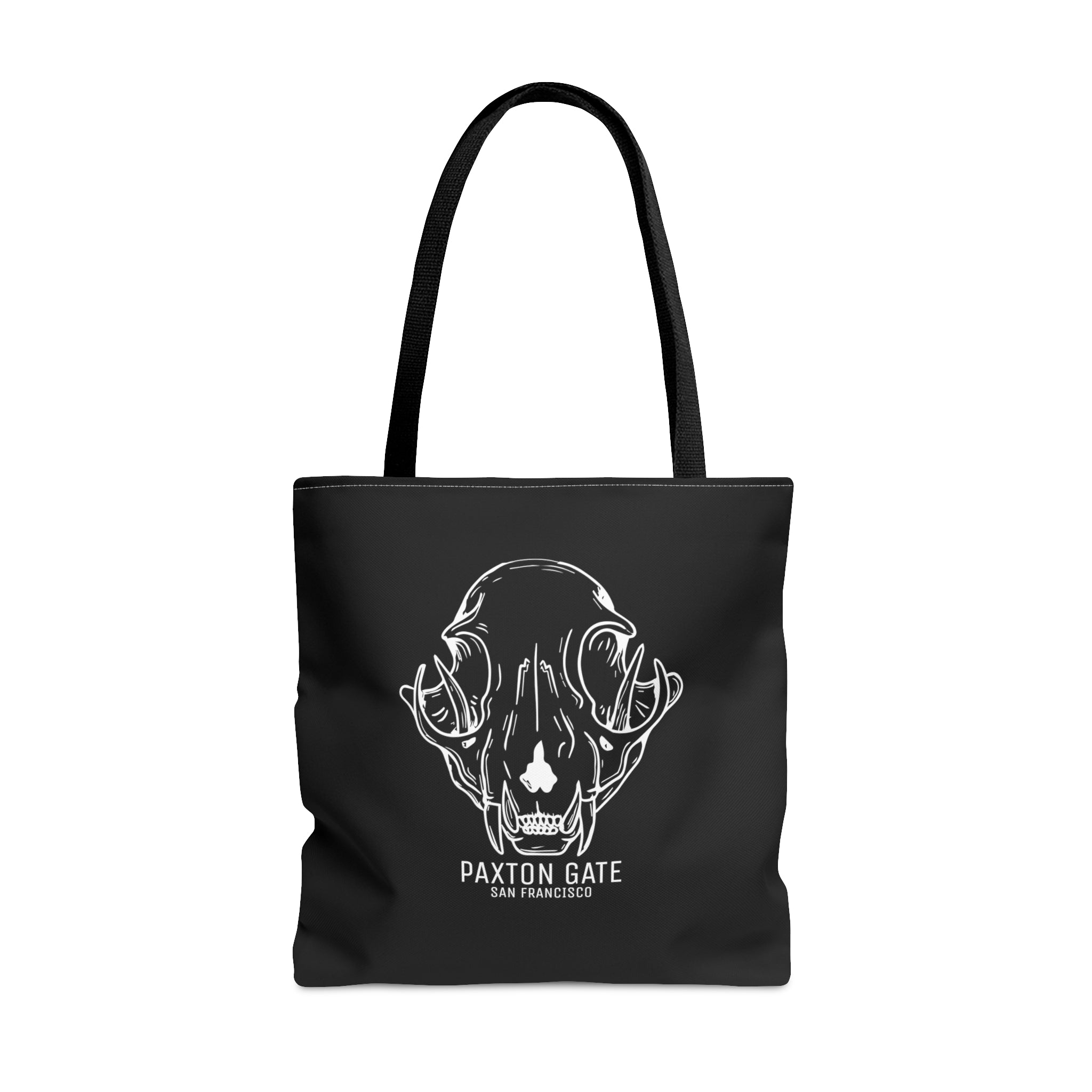 Bobcat Skull Tote Bag by Wren Sayler - Unique Gothic Fashion Accessory for Everyday Use, Shopping, and Outdoor Adventures