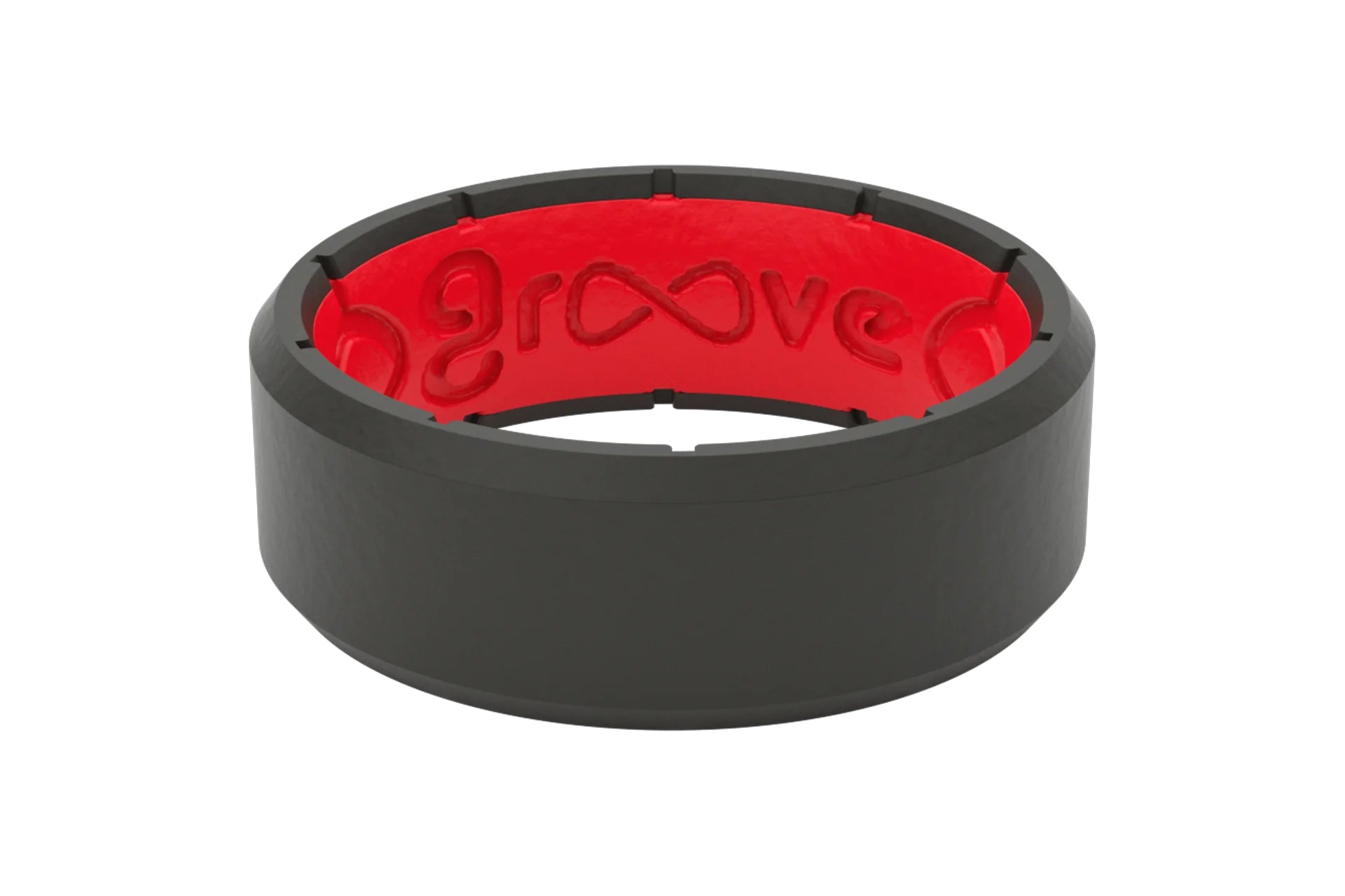 Men's Groove Ring Edge - Stainless Steel Wedding Band for Men - Durable & Comfortable for Everyday Wear - Perfect for Gifts, Anniversaries, and Special Occasions