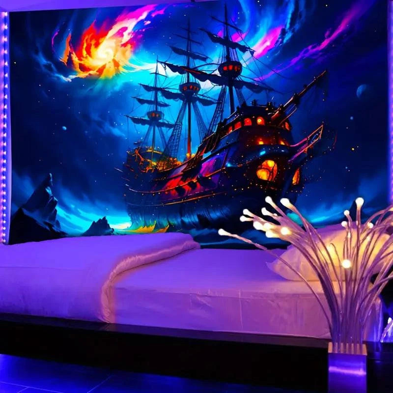 Sailing Boat Pattern - Nautical Themed Home Decor for Coastal & Beach House Style | Perfect for Wall Art, Pillows, Curtains & More