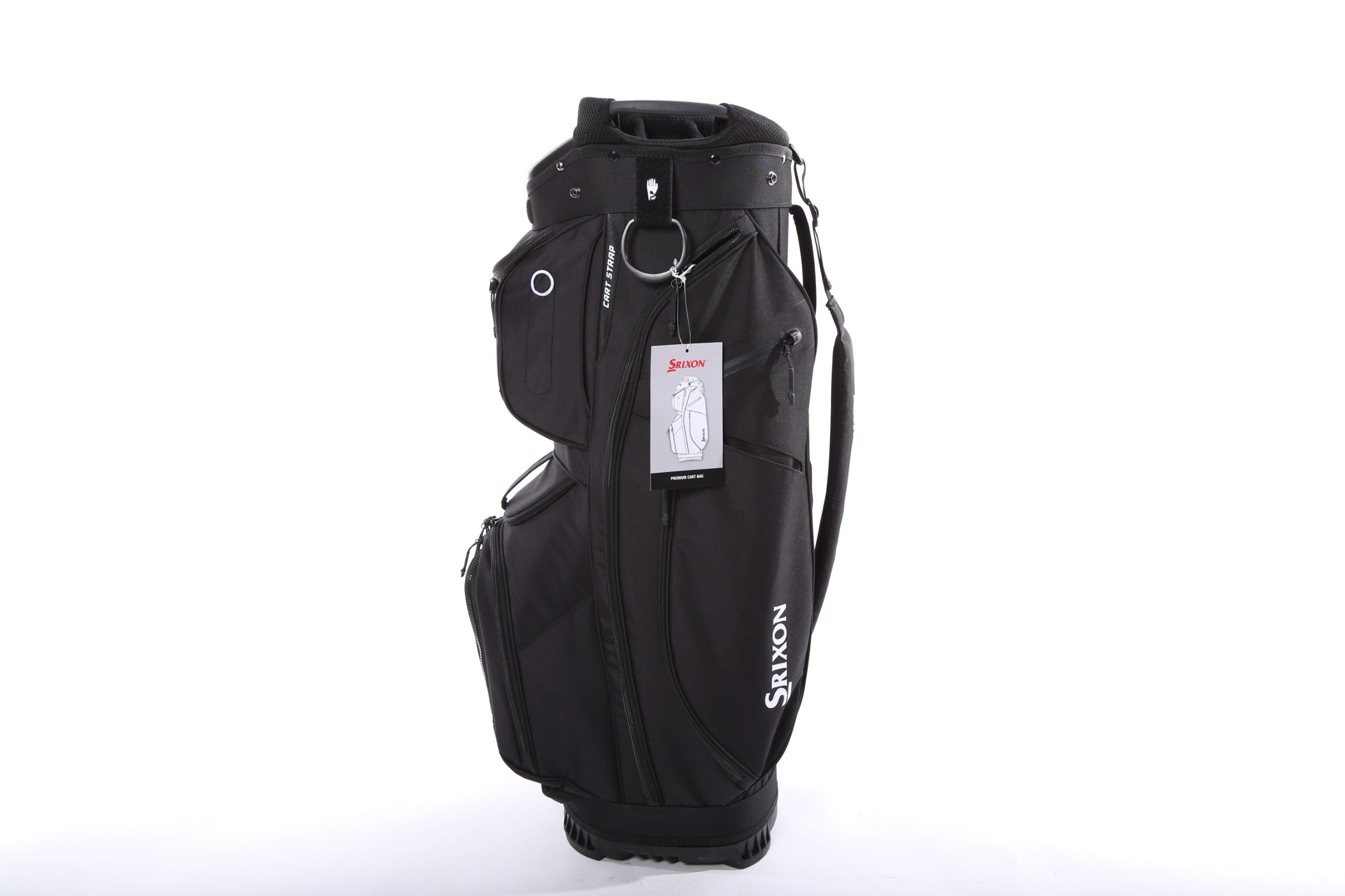 Srixon 13-Divider Golf Cart Bag with 6 Pockets & Rain Cover - Premium Golf Gear for Tournaments & Practice Rounds