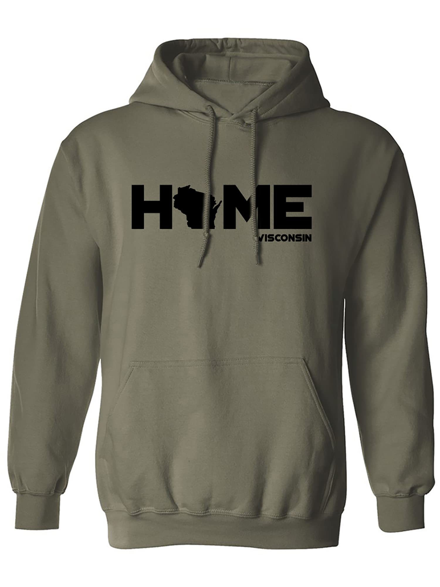 Zerogravitee Wisconsin HOME Adult Hooded Sweatshirt - Cozy Pullover Hoodie for Men & Women - Perfect for Casual Wear, Outdoor Activities & Home Relaxation