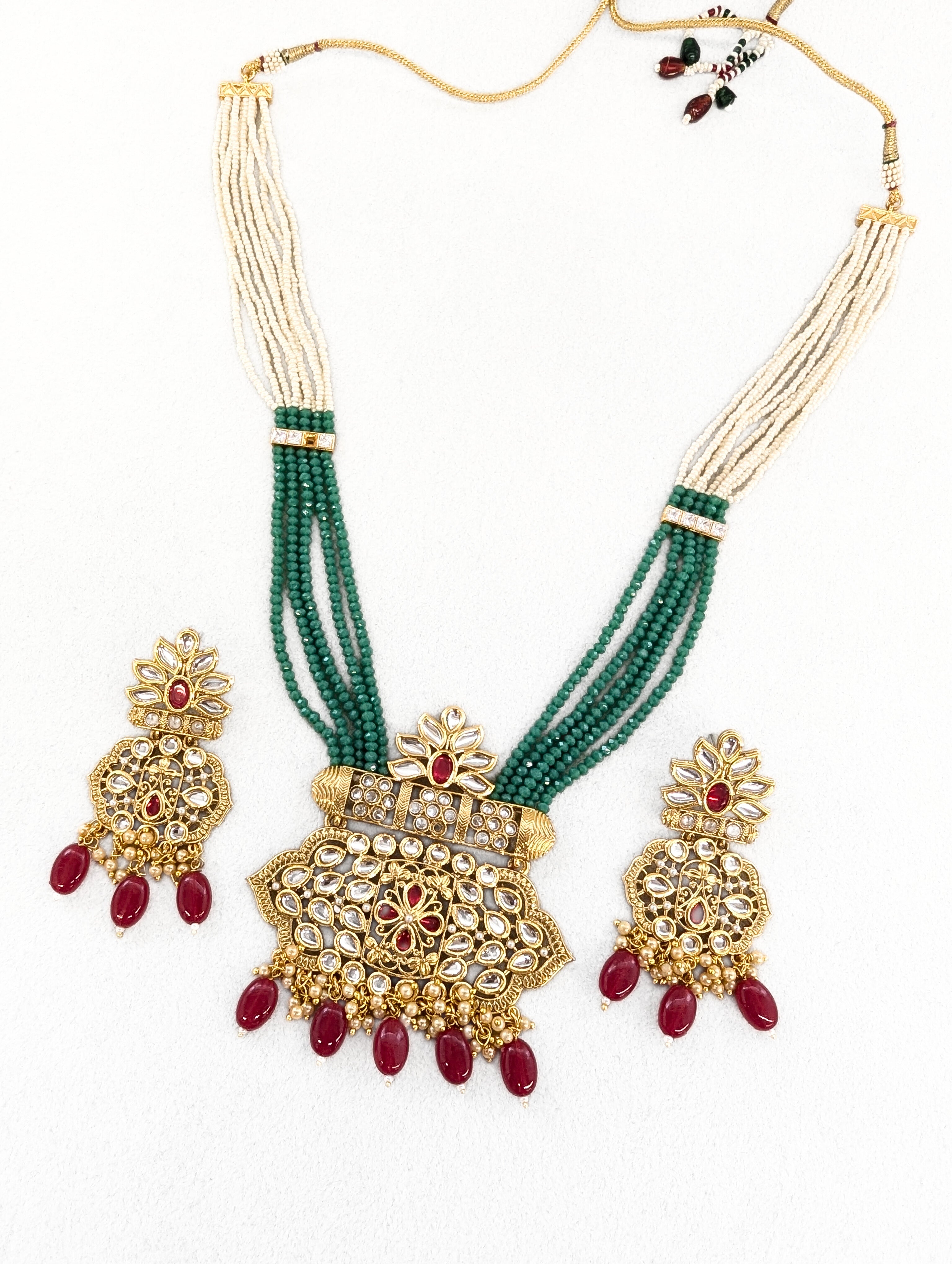 Exquisite Aparna Kundan Full Set Jewelry – Traditional Indian Bridal Necklace Set for Weddings & Special Occasions