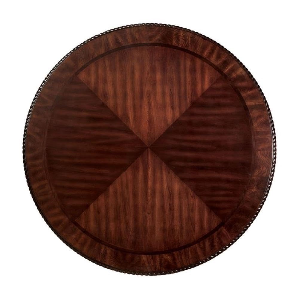 Furniture of America Ramsaran Wood 5-Piece Dining Table Set in Brown Cherry - Elegant Wooden Dining Room Furniture for Family Gatherings & Dinner Parties