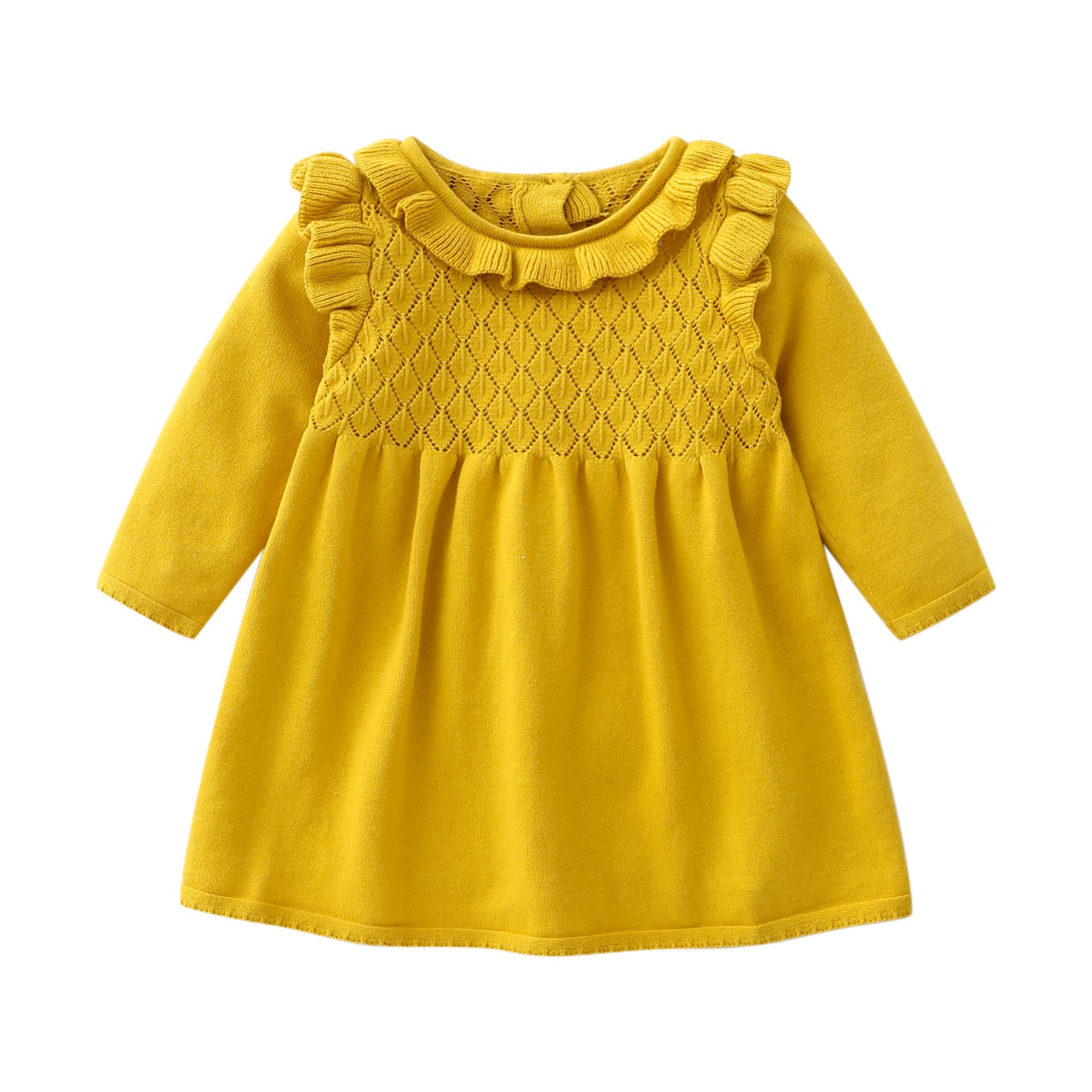 Vivobiniya Baby Girl Knit Sweater Dress with Tutu Skirt - Toddler Princess Party Outfit for Holidays, Birthday & Special Occasions