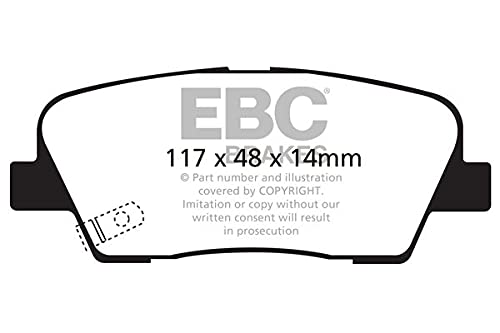 EBC Brakes DP31806C Red Stuff Ceramic Brake Pads - High Performance Braking for Sports Cars & Track Use