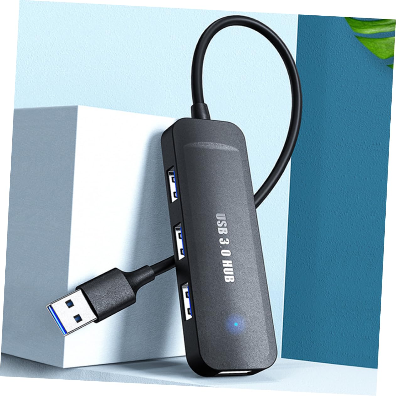 Gatuida 4-Port USB Hub 3.0 High-Speed Data Transfer Splitter for Laptop, PC, MacBook - Expand USB Ports for Keyboard, Mouse, Flash Drive, Printer & More - Compact USB Adapter for Home Office & Travel Use
