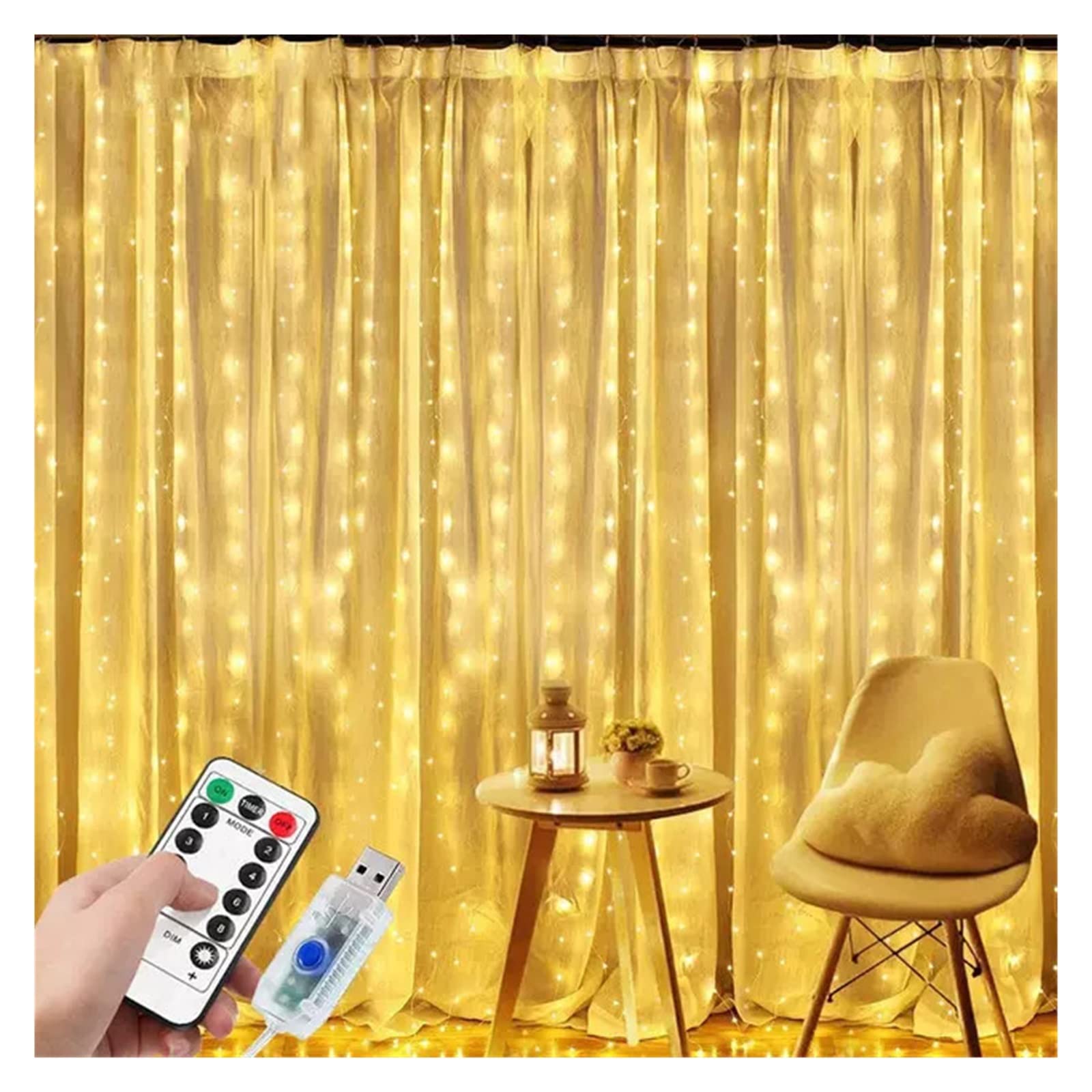 Fairy String Lights - 33ft Warm White LED Starry Lights for Wedding, Christmas, Halloween, Party, Outdoor & Indoor Decoration - Waterproof Fairy Lights for Garden, Patio, Bedroom, and Home Decor