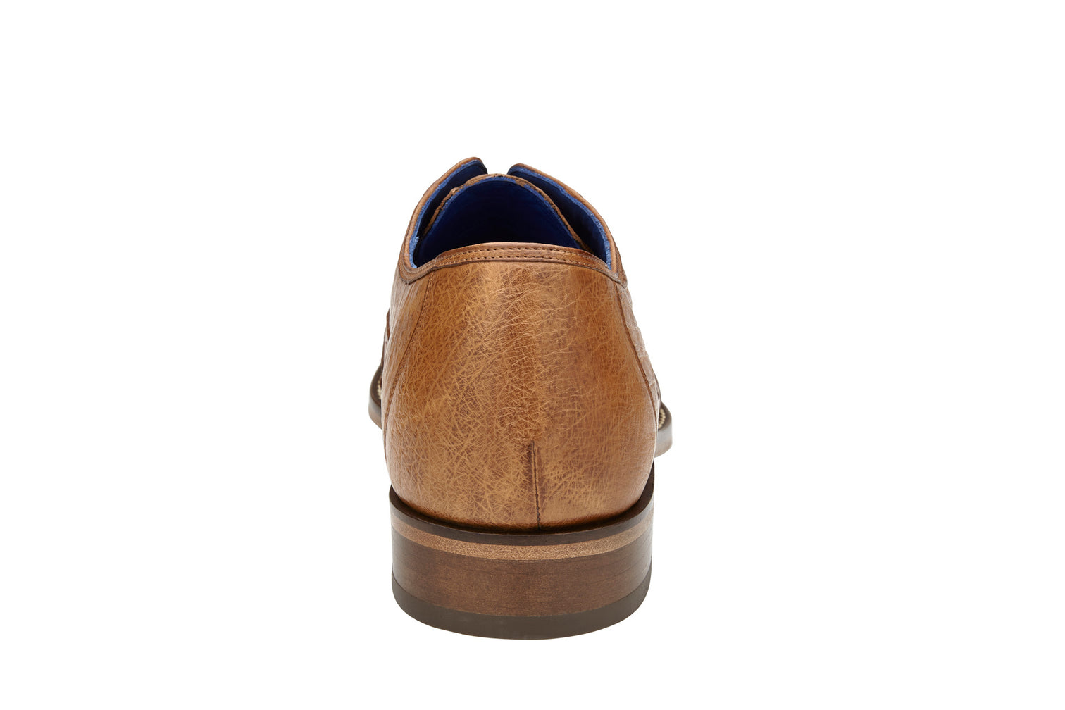 Belvedere Orlando Genuine Ostrich Quill Dress Shoes for Men - Antique Peanut Brown D01 - Premium Business & Formal Occasion Footwear