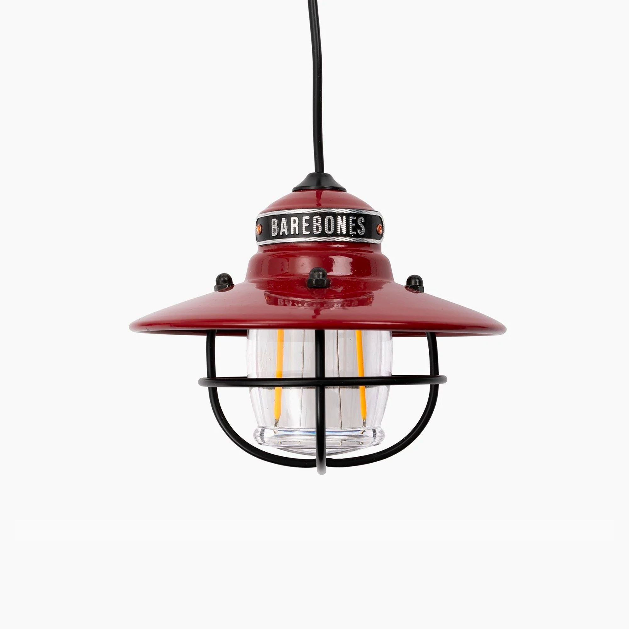 Vintage Edison Pendant Light - Industrial Style Hanging Bulb with Clear Glass Shade for Kitchen Island, Dining Room & Bar Lighting