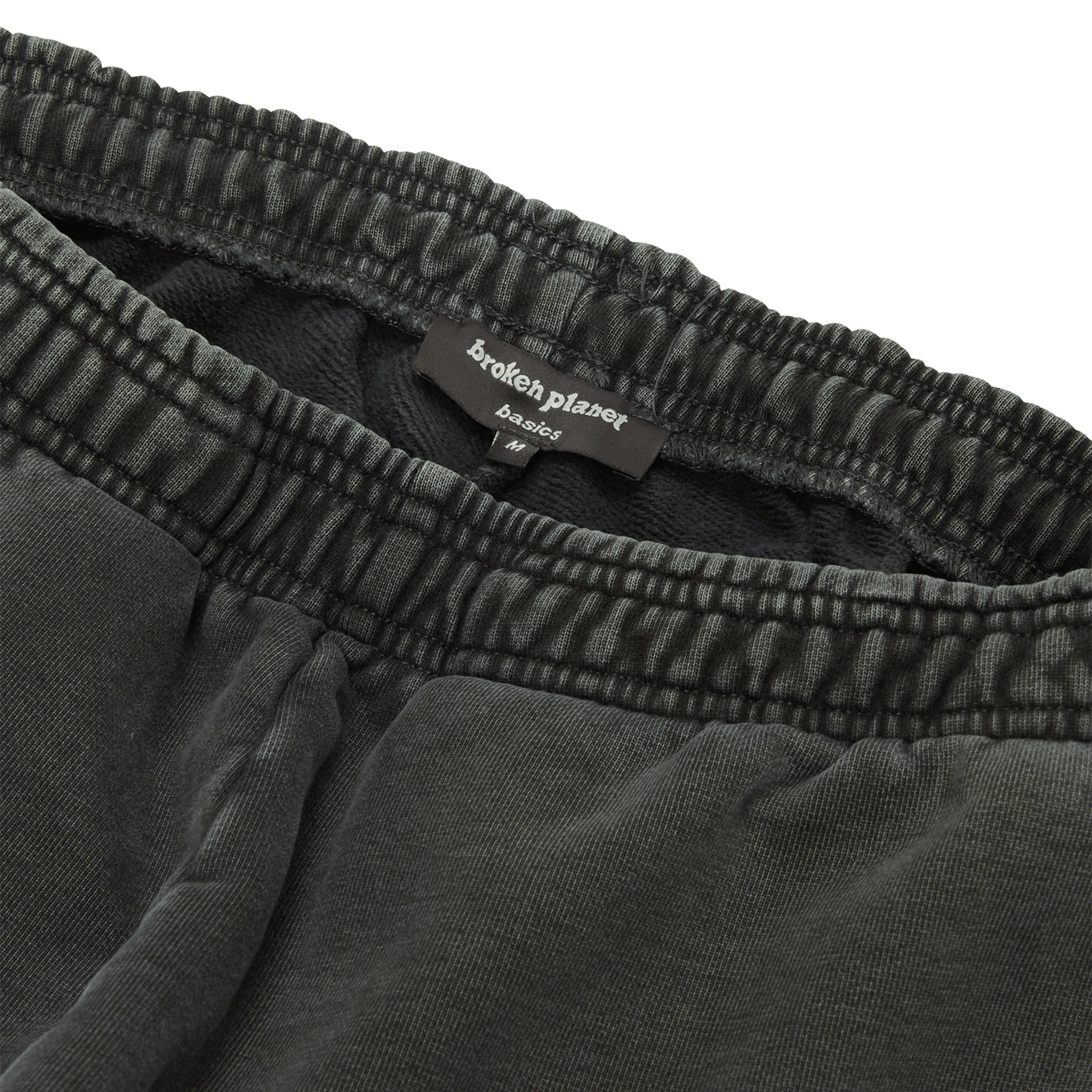 Broken Planet Basics Straight Leg Washed Soot Black Sweatpants for Men - Comfortable Casual Lounge Pants for Home, Gym & Streetwear Fashion