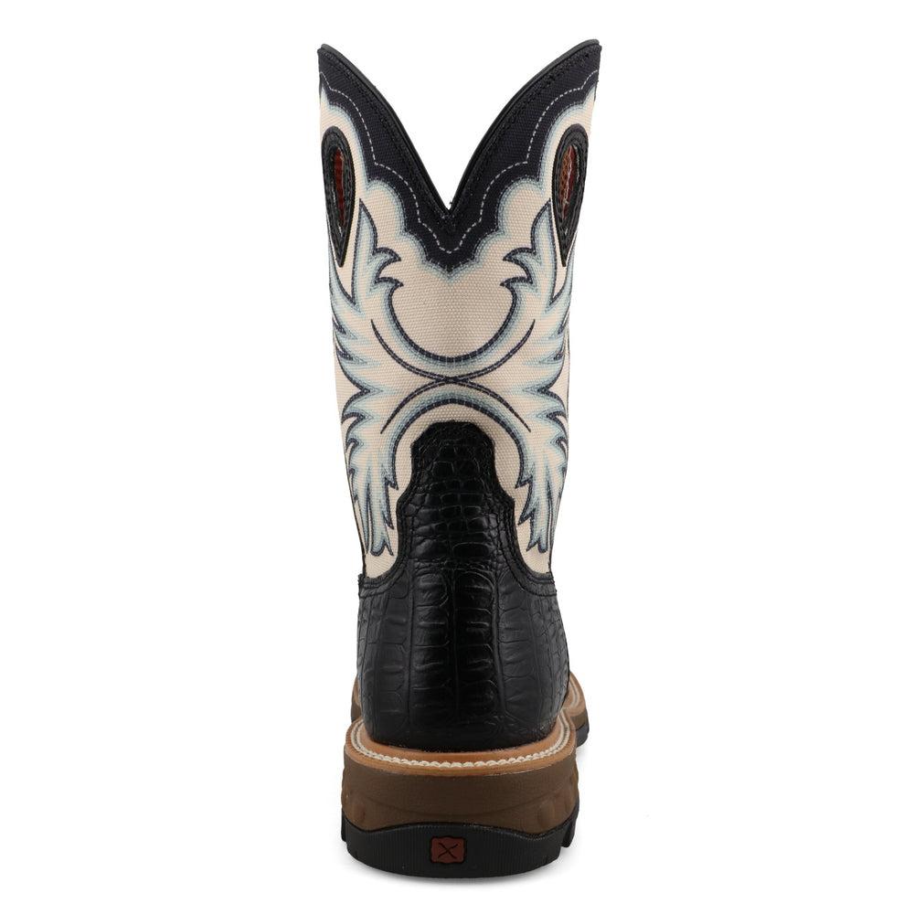 Men's Western Work Boots for Cowboy & Ranch Work - Durable Leather Steel Toe Boots for Outdoor, Construction & Heavy Duty Use