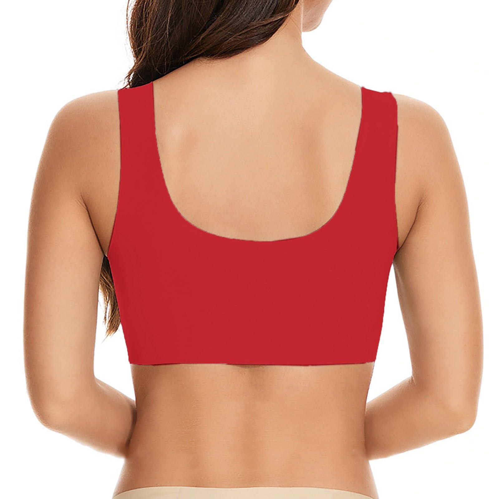 Women's Full Coverage V-Neck Cotton Bra with Front Closure - Comfortable Everyday Push-Up Bra for Work, Yoga & Casual Wear
