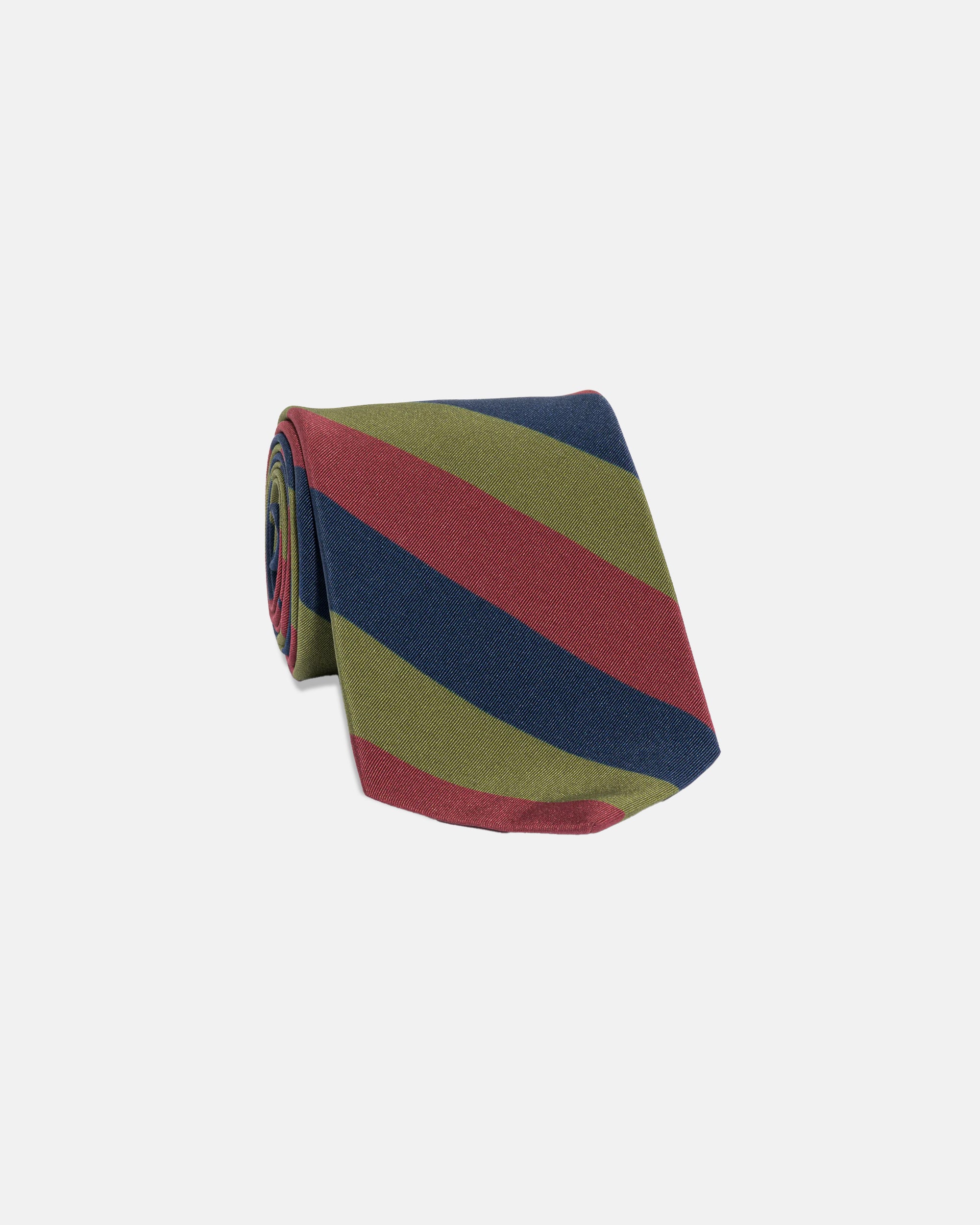 Royal Scots Regimental Irish Poplin Tie - Classic Striped Necktie for Men, Formal & Business Attire, Perfect for Weddings, Office & Special Occasions