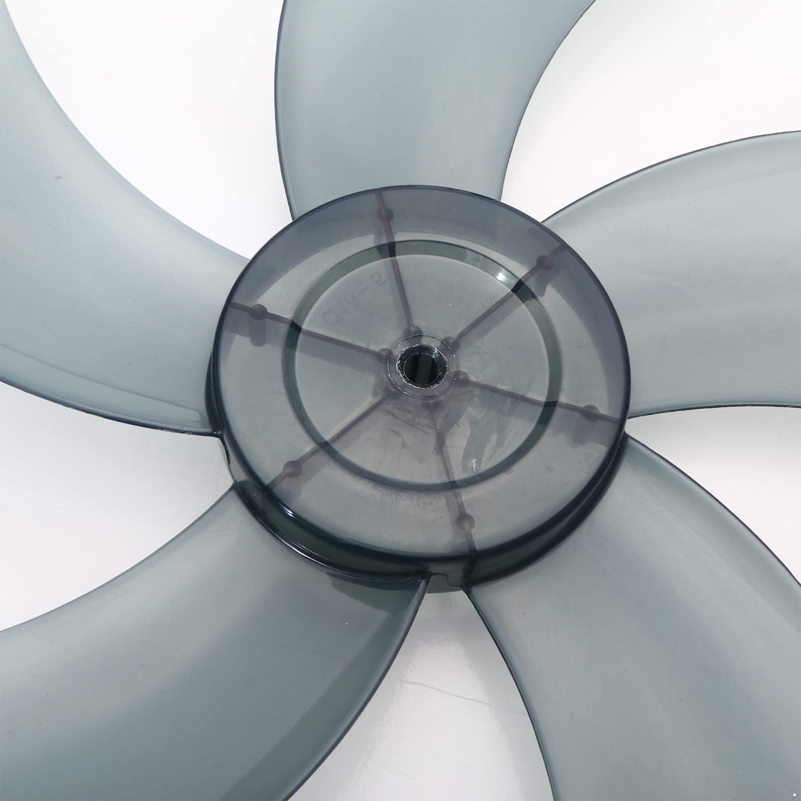 16 Inch Universal Plastic Fan Blade Replacement with Nut Cover - Compatible with Standing Pedestal & Table Fans - Durable Black Accessory for Home, Office & Outdoor Cooling