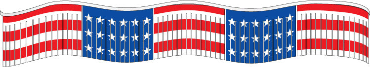 60Ft Patriotic American Flag Bunting - Red, White & Blue Decorative Pennant for 4th of July, Memorial Day & Outdoor Party Decorations