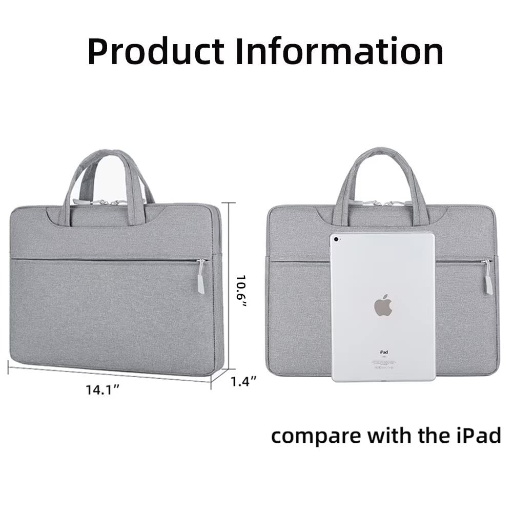 Yohora Professional Laptop Briefcase for Men & Women - Lightweight Waterproof Business Messenger Bag with Shoulder Strap - Perfect for Office, Travel, and Business Meetings