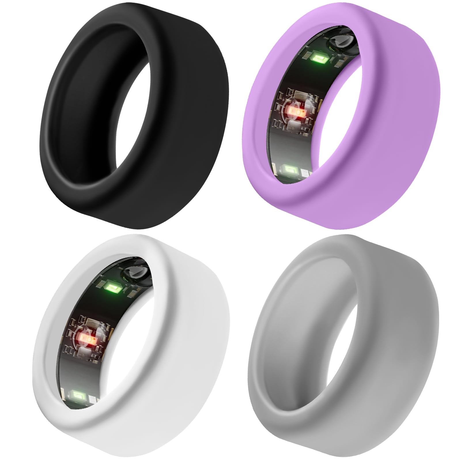Oura Ring Gen 3 Silicone Protector - Anti-Scratch Cover for Men & Women, Durable Elastic Case for Workouts, Gym & Daily Wear | Compatible with Oura Ring 3rd Generation