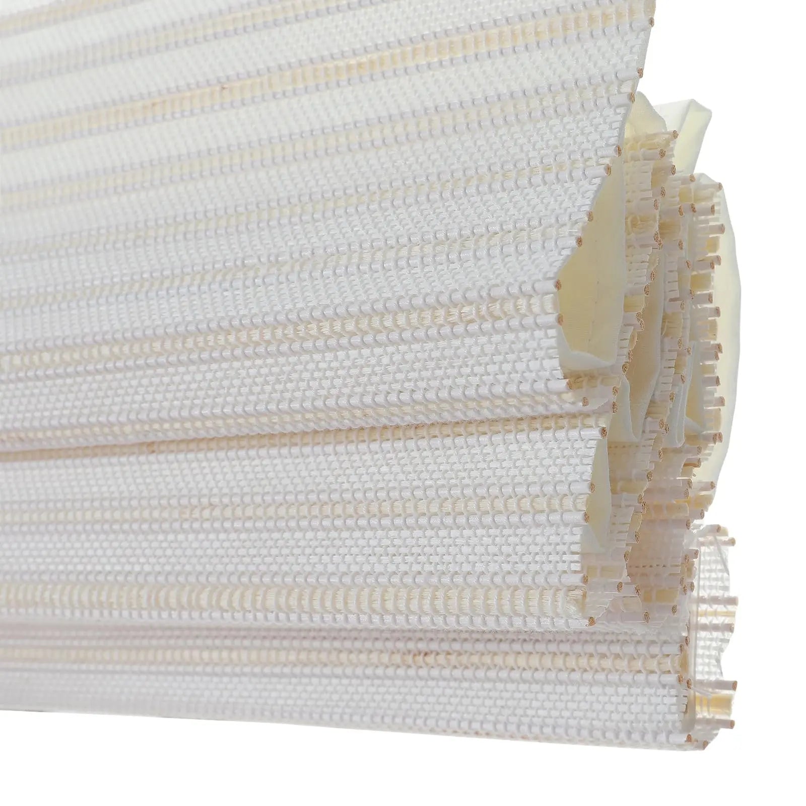 Natural Bamboo Woven Window Shade - Eco-Friendly White Roller Blind for Home & Office Privacy and Sun Protection